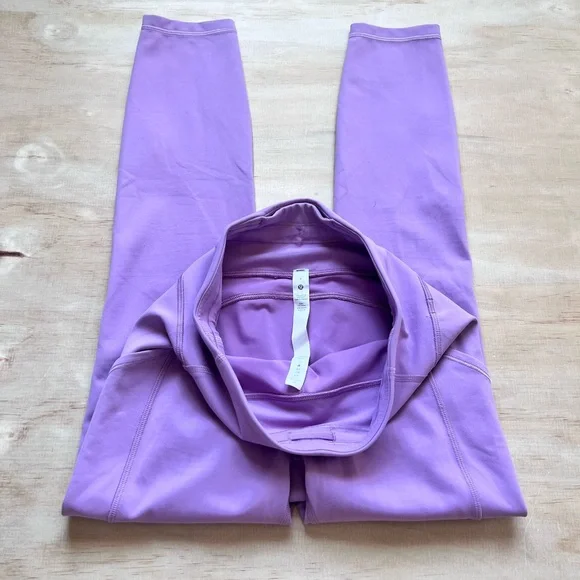 Lululemon Invigorate light purple/pink leggings Size 6 - Picture 10 of 10